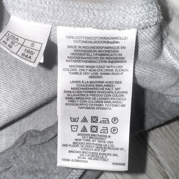 Brooks Brothers 100% Cotton Lounge Pants Tweed Grey & White Pockets S - Picture 13 of 14